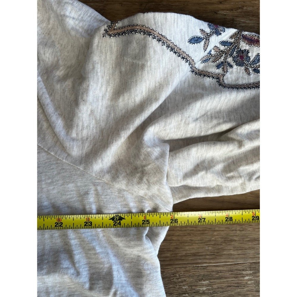 J. Jill Feminine Floral Embroidered Blouse Size 2X Plus 3/4 Sleeves boxy - Picture 10 of 10